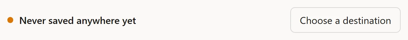 The status widget, light theme